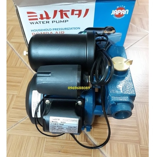 Máy bơm tăng áp cho máy giặt, bình nóng lạnh siêu mini Shirai SK101 Hàng chính hãng