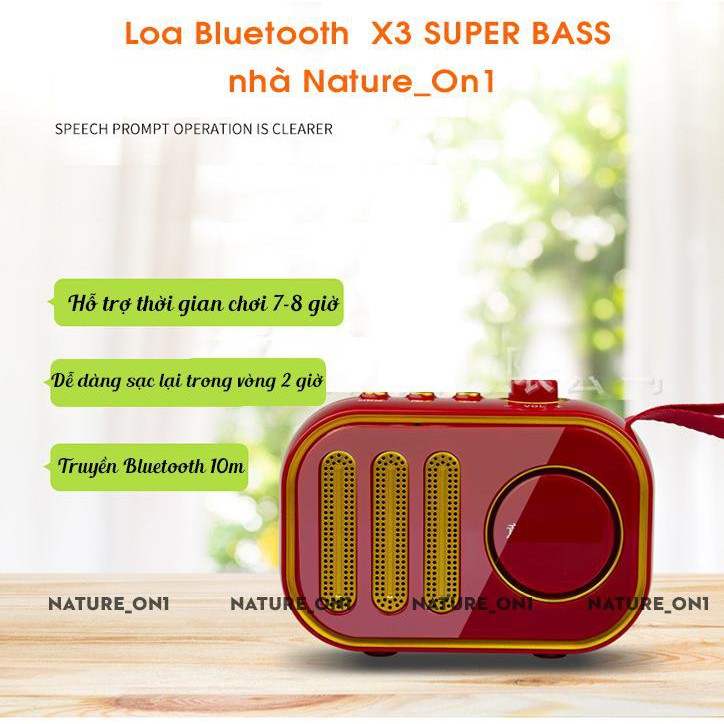 Loa bluetooth X36 Cao Cấp ⚡️𝐅𝐑𝐄𝐄 𝐒𝐇𝐈𝐏⚡️ Chất Lượng Âm Thanh Đỉnh Nhất  - Nhỏ Gọn, Kiểu Dáng Hiện Đại Trẻ Trung - 057