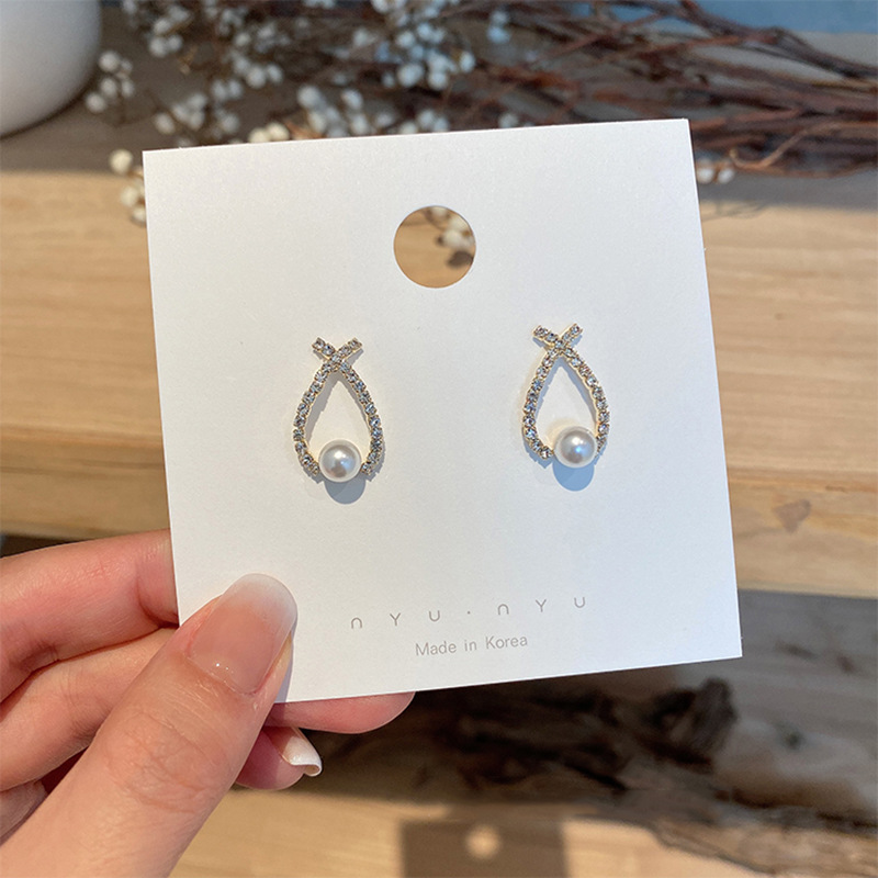 Khuyên Tai Hàn Quốc Đơn Giản Tinh Xảo Chất Lượng Cao Quyến Rũ Cho Nữ