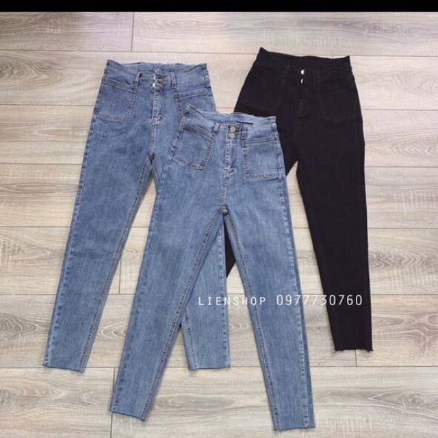 Quần Jeans Cạp Cao