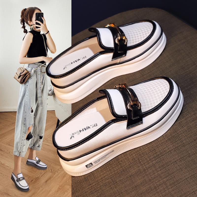 Dép Bít Mũi Tăng Chiều Cao Thiết Kế Mới Thời Trang Dành Cho Mùa Hè Thu