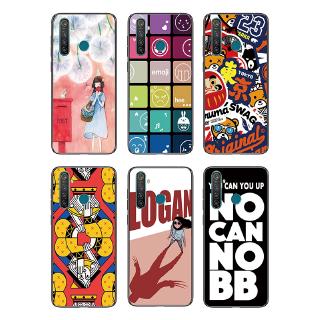 Ốp lưng TPU dẻo hình cô gái và hoa bồ công anh cho OPPO Realme 5 Pro/Realme Q/Realme XT/X2/K5/X Lite