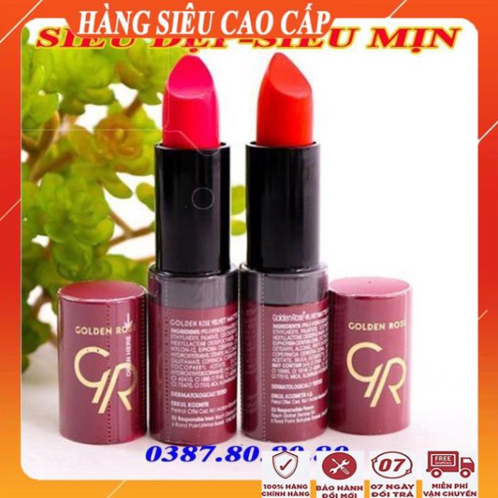 [FreeShip - HÀNG NHẬP KHẨU] Son lì lâu trôi siêu mềm mịn, siêu đẹp, không lem/ Son kem lì velvet matte golden rose