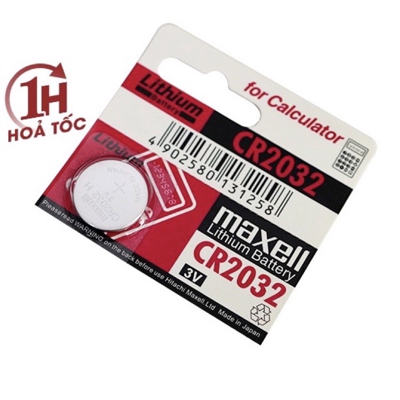 Pin CMOS Maxell CR2032 - 2032 Lithium 3v - Hàng Chính Hãng