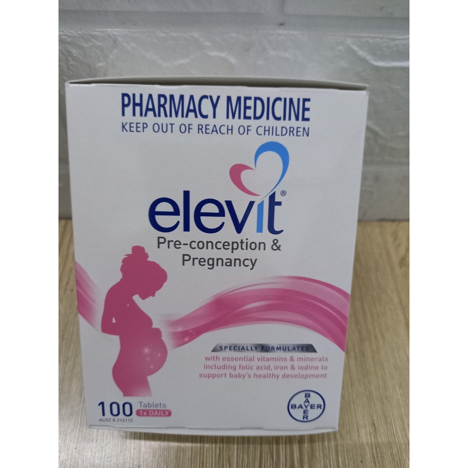 Elevit .Vitamin tổng hợp cho phụ nữ trước, trong khi mang bầu, cho con bú ( Mẫu mới nhất) Hộp 100 viên