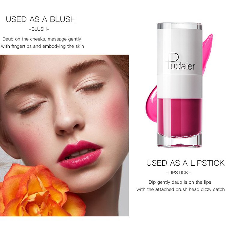 Pudaier Son bóng nhỏ gọn dễ thương có 16 màu 40g