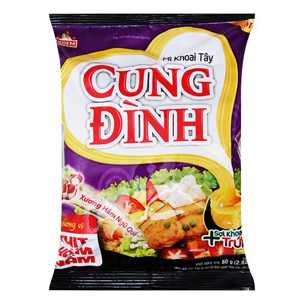 Mì Cung Đình Thịt Hầm Nấm gói 80G