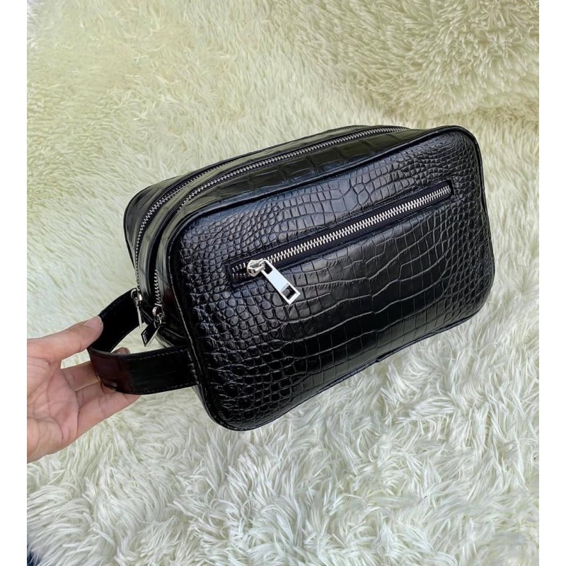 CLUTCH XÁCH TAY DA CÁ SẤU THẬT CAO CẤP - Xưởng Da cá Sấu Thảo Nguyên