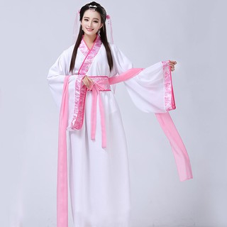 (Có Sẵn) Trang Phục Hằng Nga Chú Cuội - Hán Phục hóa trang Chú Cuội Chị Hằng nhân dịp trung thu