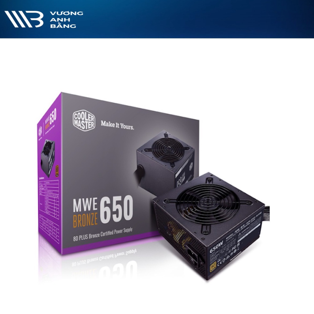 Nguồn máy tính Cooler Master MWE Bronze V2 650W- HÀNG CHÍNH HÃNG