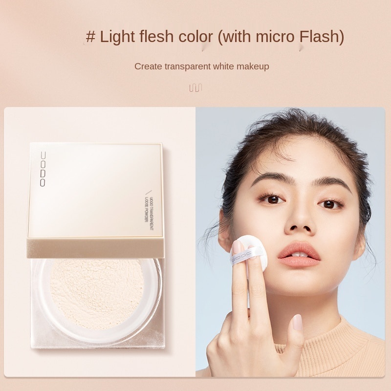 Phấn phủ Uodo che khuyết điểm lâu trôi trang điểm kháng nước chống mồ hôi không phai thích hợp cho da dầu