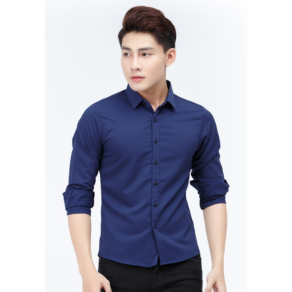 Áo sơ mi Slimfit Titishop SM535 tay dài màu