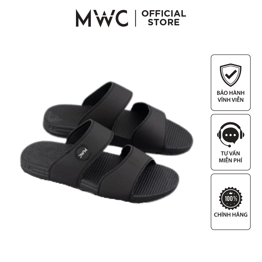 Dép MWC 7601 - Dép Nam 2 Quai Ngang Da Mềm Đế Cao Su Năng Động Cá Tính Siêu Bền Đẹp, Mẫu Mới, Giá Tốt