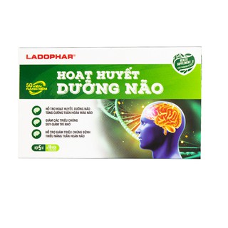 Hoạt huyết Dưỡng Não Ladophar (Viên nang mềm) - Hộp 5 vỉ x 10 viên/1 vỉ
