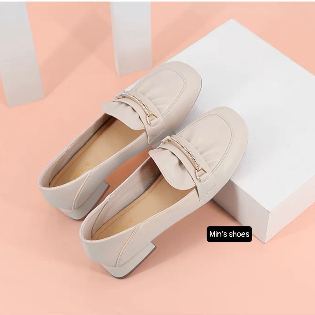 Min's Shoes - Giày Gót Vuông Da Mềm Cao Cấp V232