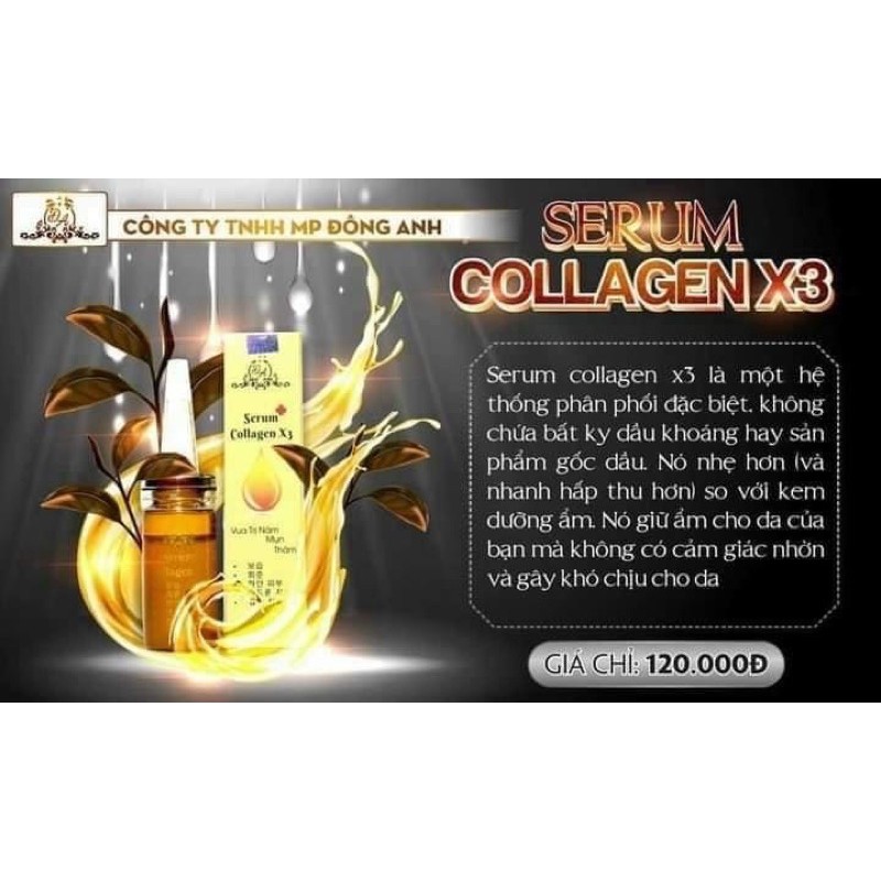 Serum collagen x3 căng bóng