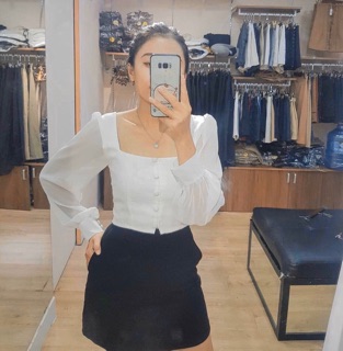 ÁO CROP TOP TAY DÀI