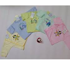 set 5 áo sơ sinh dài tay Jou chất cotton cực đẹp cho bé