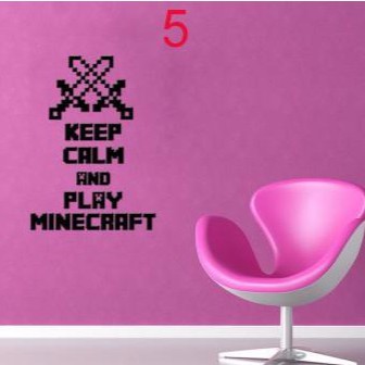GIẤY DÁN TƯỜNG 3D Game Minecraft NHẬP KHẨU