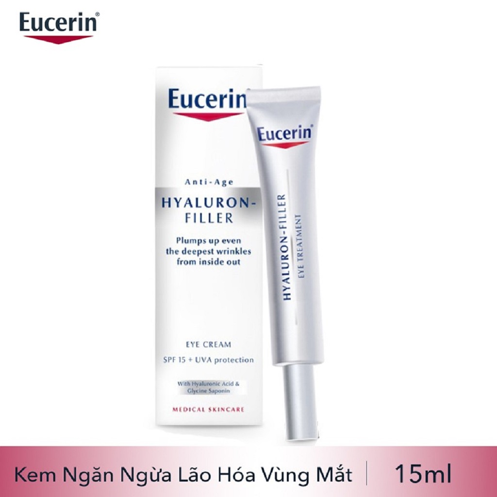 Kem Dưỡng Ngăn Ngừa Lão Hóa Vùng Mắt Eucerin Anti-age Hyaluron Filler Eye Cream 15ml - 63536