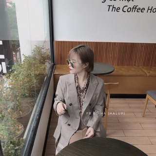 Blazer Đỗ Hà dáng 4 cúc 2 lớp A03