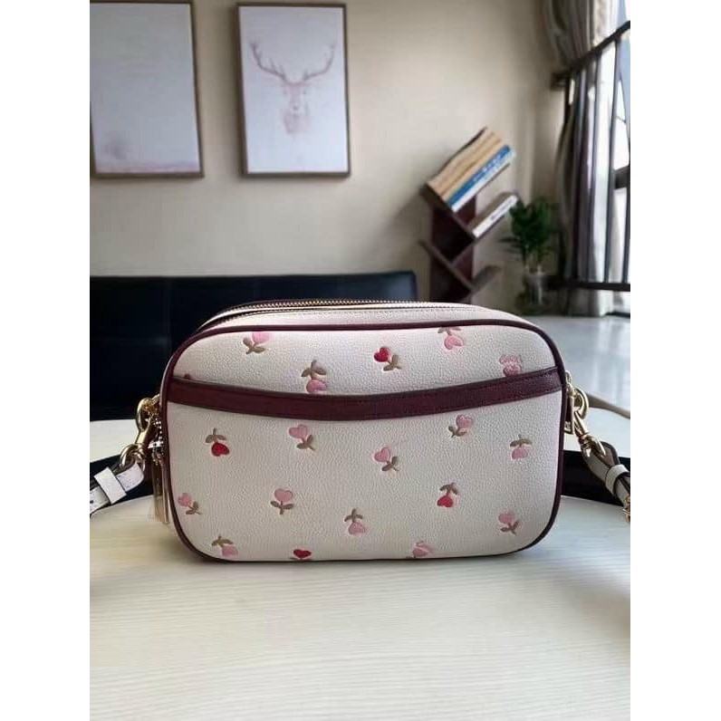 JES CROSSBODY WITH HEART FLORAL PRINT