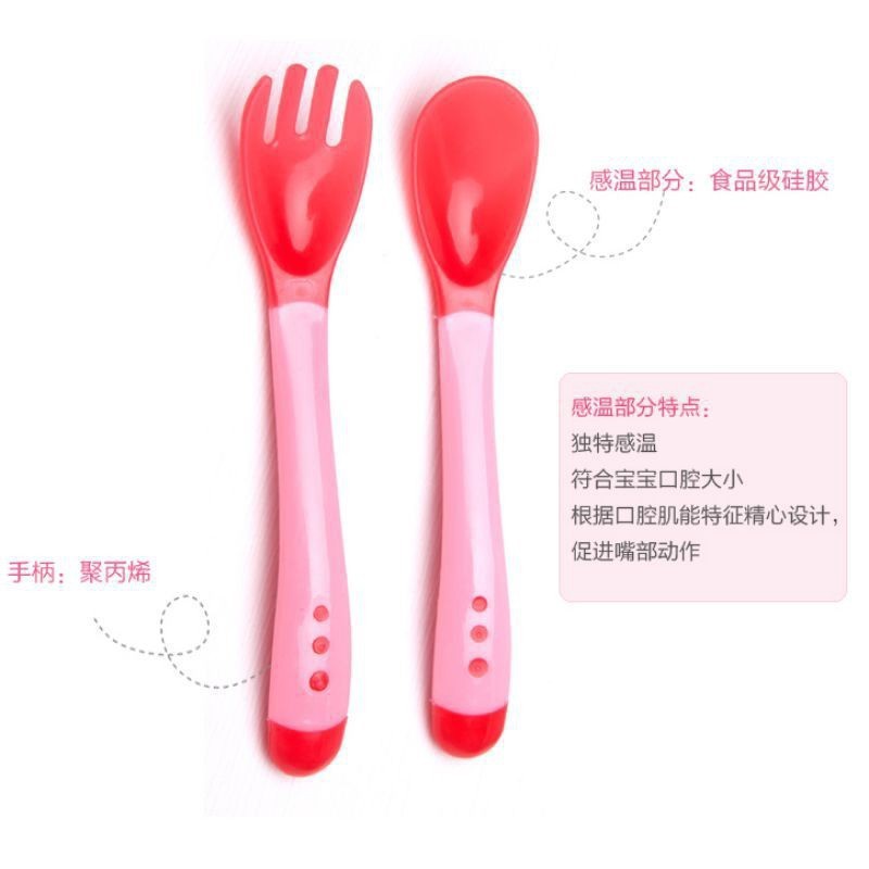 Bộ 2 muỗng nhựa an toàn cho bé
