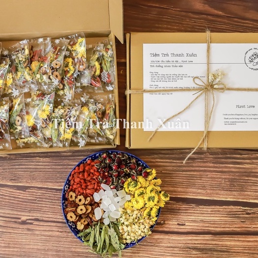 Trà dưỡng nhan đủ vị làm đẹp và sáng mịn da Tiệm Trà Thanh Xuân