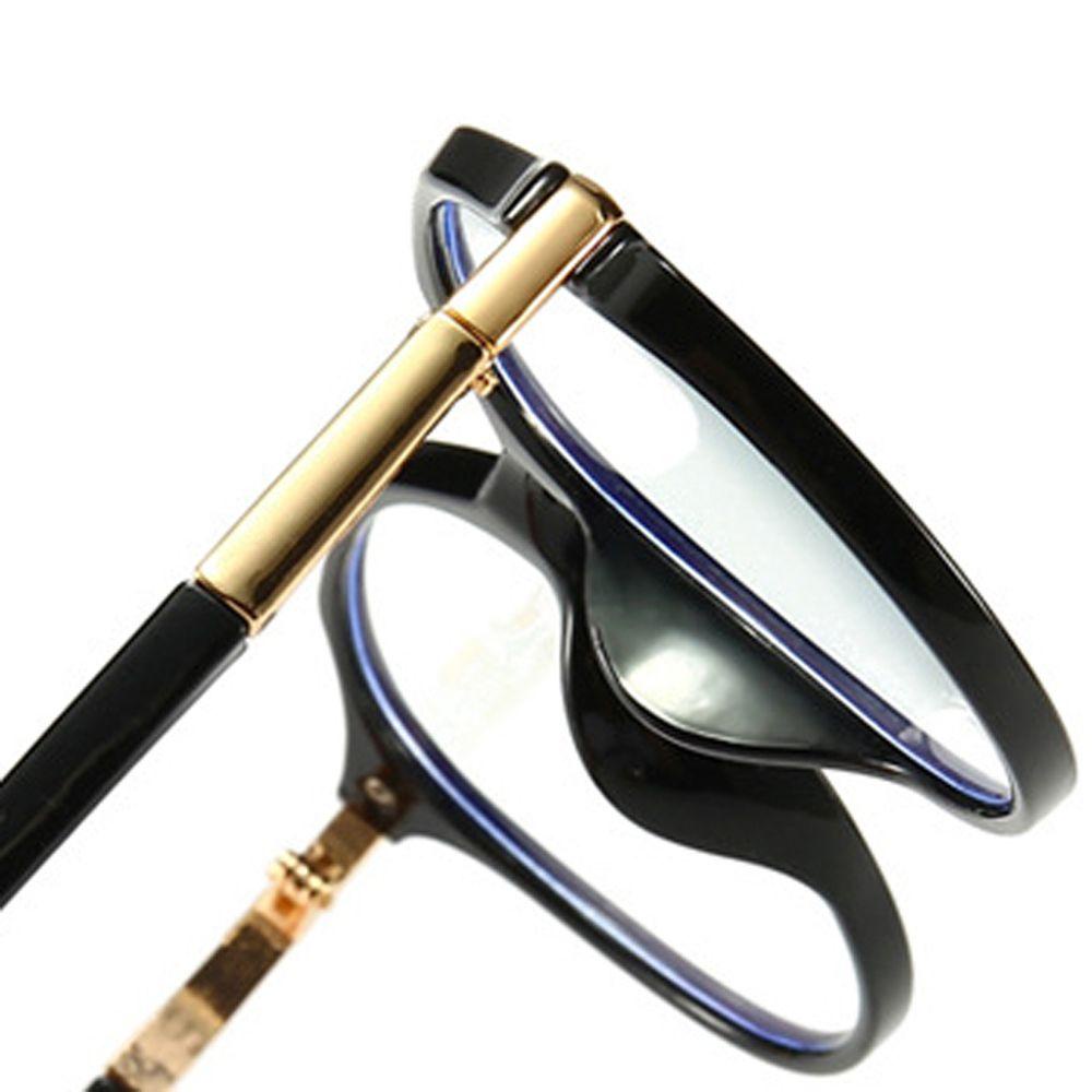 Kính Chống Ánh Sáng Xanh Tròng Đa Giác Bảo Vệ Mắt Dành Cho Nam Nữ