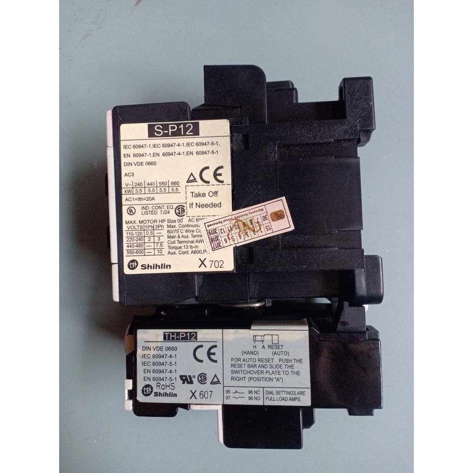 Khởi động từ Contactor Shihlin S-P12