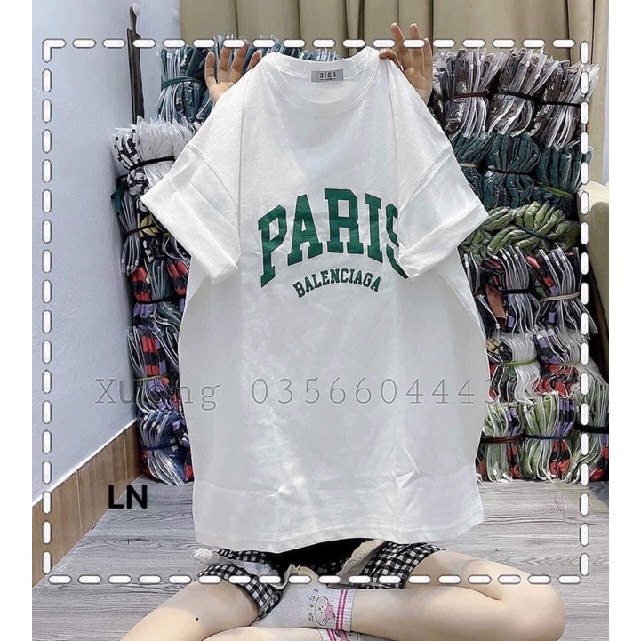 Áo phông PARI chữ to LN111