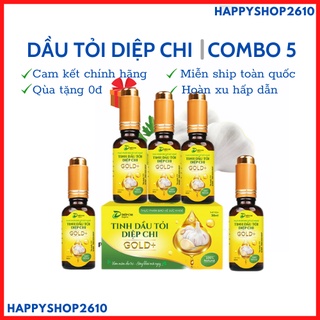 Combo 5 Dầu Tỏi Diệp Chi Gold+ ( có kèm cuốn cẩm nang sử dụng)