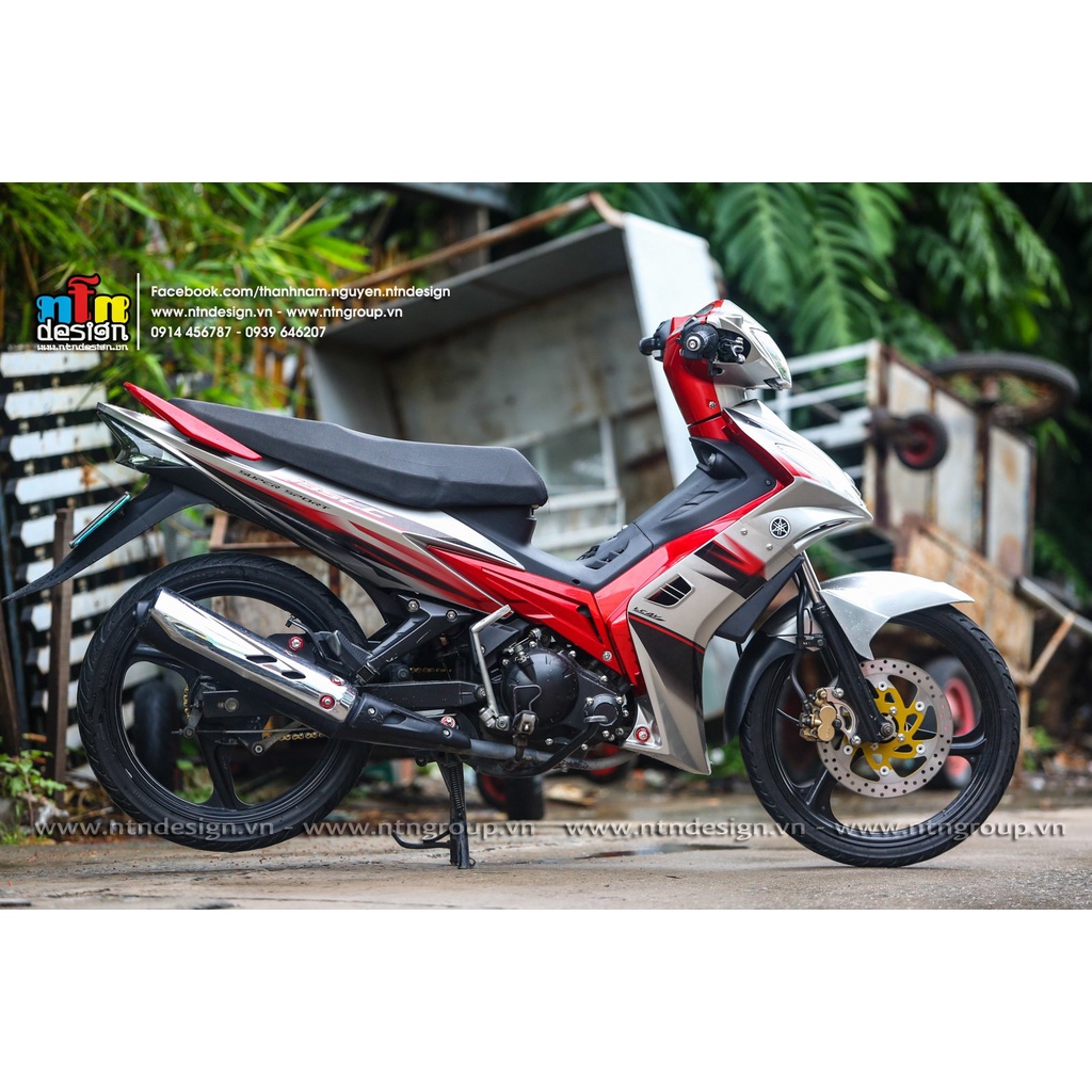 Tem rời exciter 2010 bạc đỏ đen