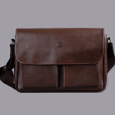 Cặp đeo chéo Soci ,chống nước cao cấp, da không bong tróc - Bảo hành 18 tháng