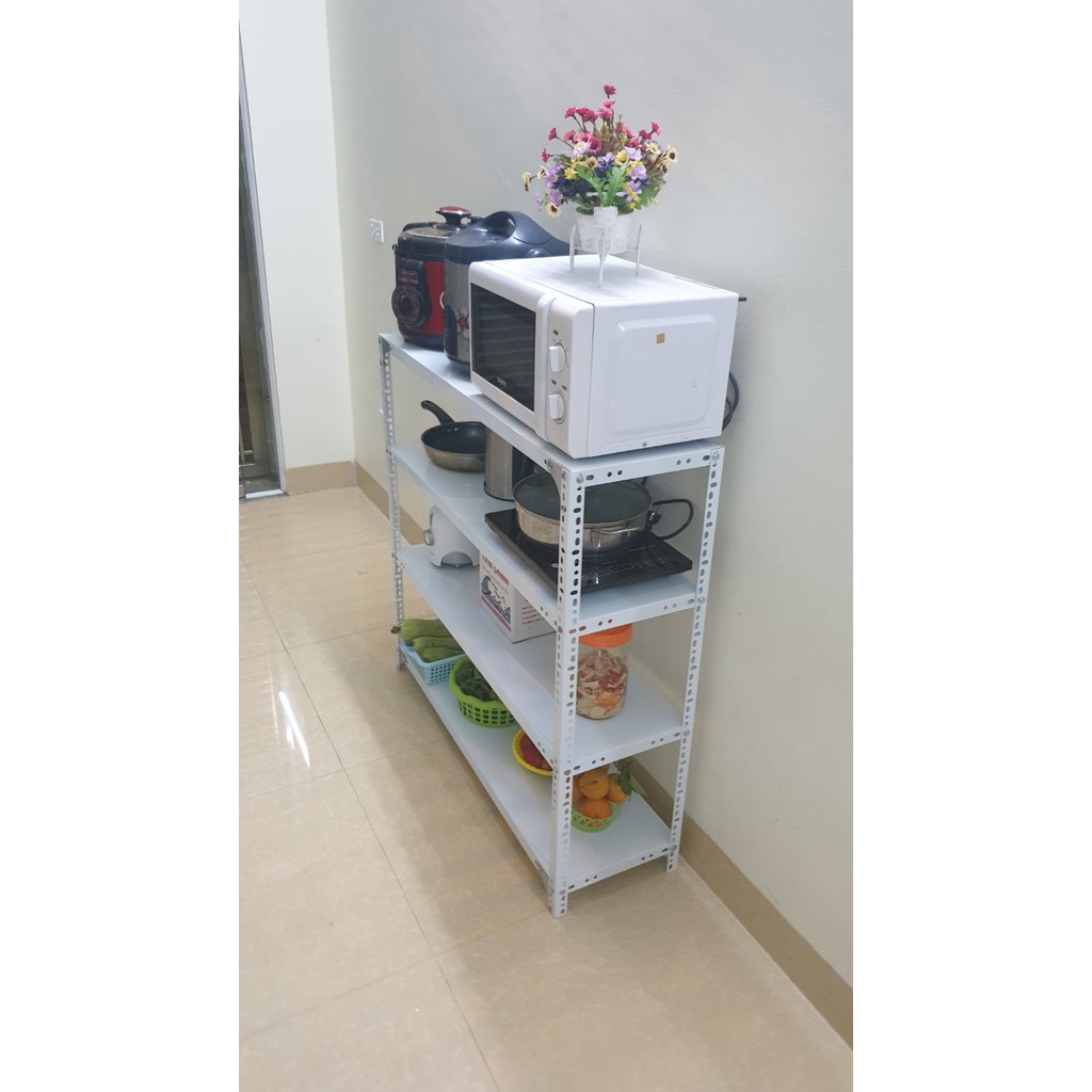 Giá kệ bếp đựng đồ gia dụng đa năng,kệ để lò vi sóng vật dụng trong bếp sắp xếp nhà cửa gọn gàng loại 4 tầng rộng 40cm
