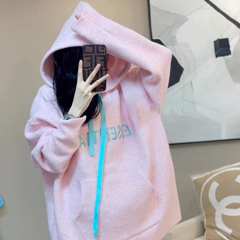 Áo hoodies nữ lót nhung thời trang thu đông mới