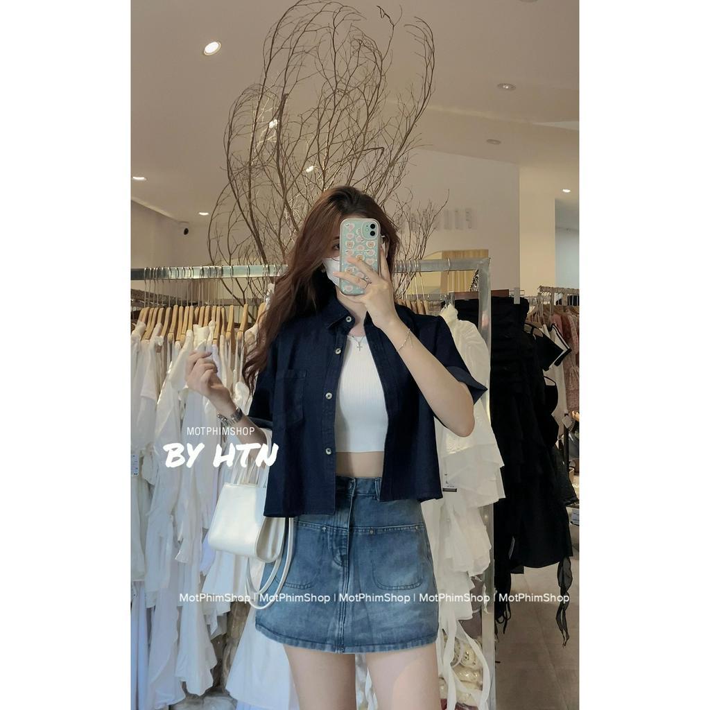 SƠ MI JEANS CROPTOP