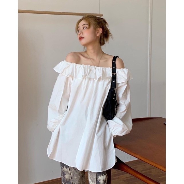 Áo Váy trễ vai tay phồng 6 màu trendy/ quần sooc gấm - JUN.CLOTHINGG | BigBuy360 - bigbuy360.vn