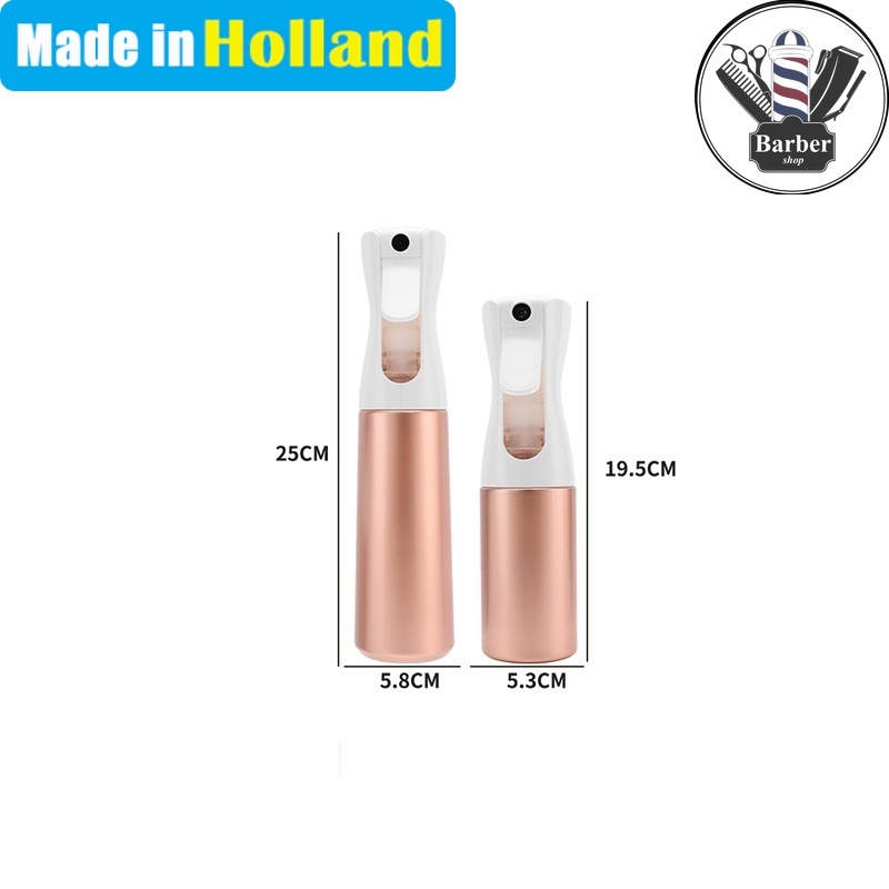 Bình Xịt Nước 200ML 300ML Màu Vàng Hồng Chuyên Dụng Cho Salon Làm Tóc Thời Trang