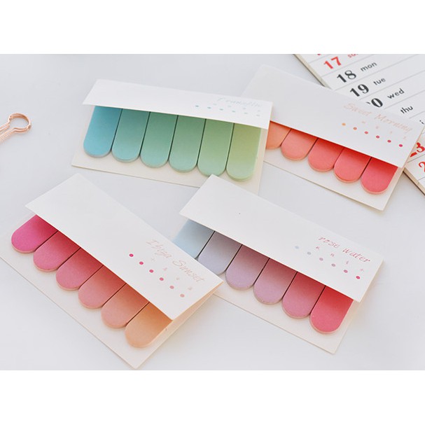 Giấy note ghi chú / đánh dấu trang Label marker màu pastel Hàn Quốc độc đáo nhiều mẫu tùy chọn BMBooks