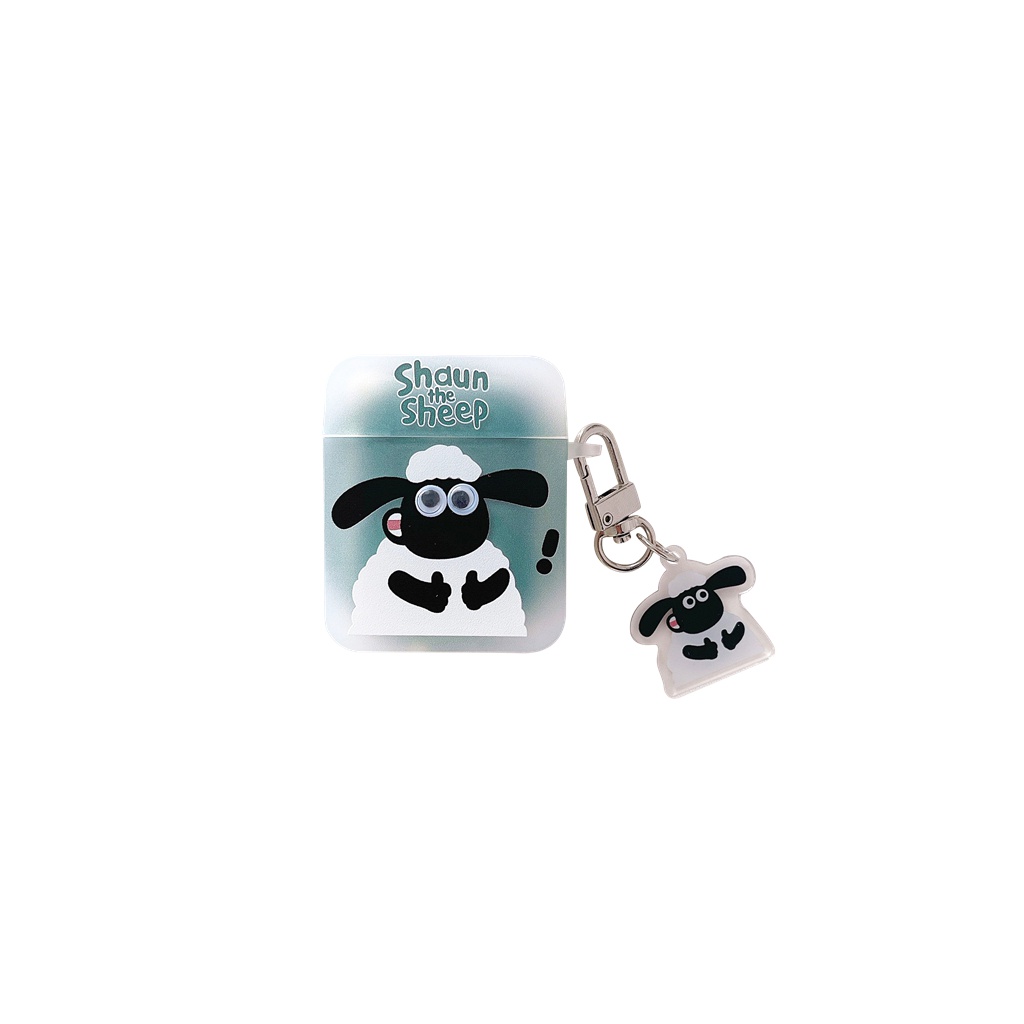 Vỏ Bảo Vệ Hộp Sạc Tai Nghe Airpods 1 2 3 Pro Bluetooth Không Dây Chất Liệu TPU Mềm Đục Họa Tiết Cừu Shaun The Sheep