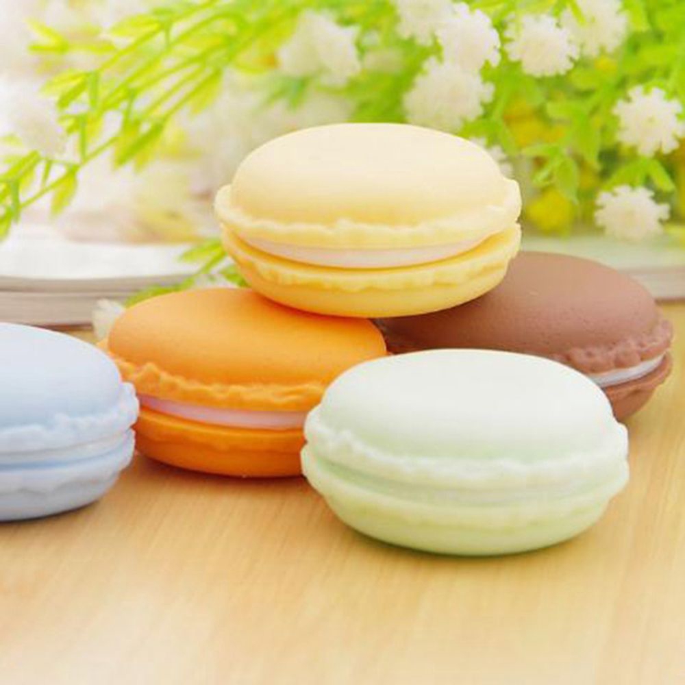Hộp đựng trang sức hình bánh macaron màu ngẫu nhiên