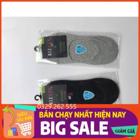 (FreeShip) Tất Giày Lười Sợi Cotton Khử mùi hôi BIZMEN CO-08