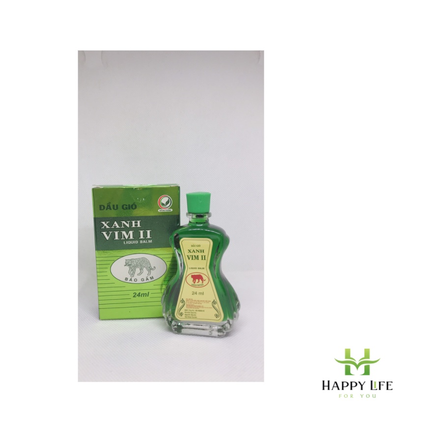 Dầu gió xanh, dầu nước xanh VIM II Báo Gấm 24ml - Happy Life 4U