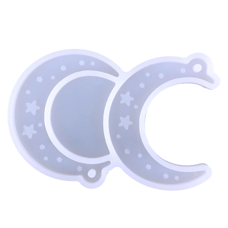 Khuôn Silicone Hình Trái Tim / Mặt Trăng Làm Trang Sức Thủ Công