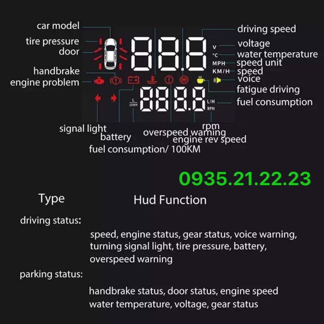 HUD chìm loa treble cho mazda 3, mazda 6