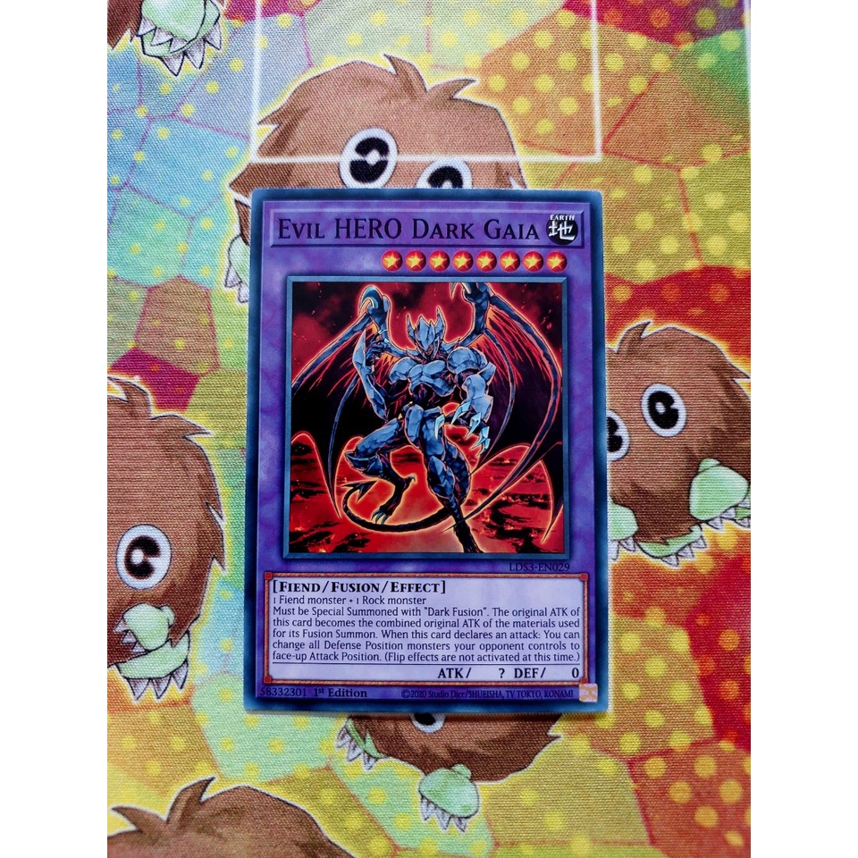 Thẻ Bài Yugioh Monster Evil HERO Dark Gaia - LDS3-EN029 - Common