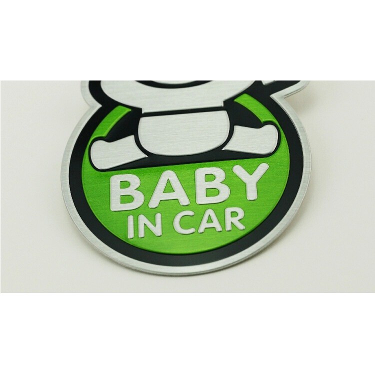 Tem BABY IN CAR trang trí xe hơi ô tô