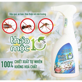 THUỐC XỊT MUỖI, GIÁN, KIẾN SINH HỌC THẢO MỘC 10S. Giá bán lẻ 165.000.