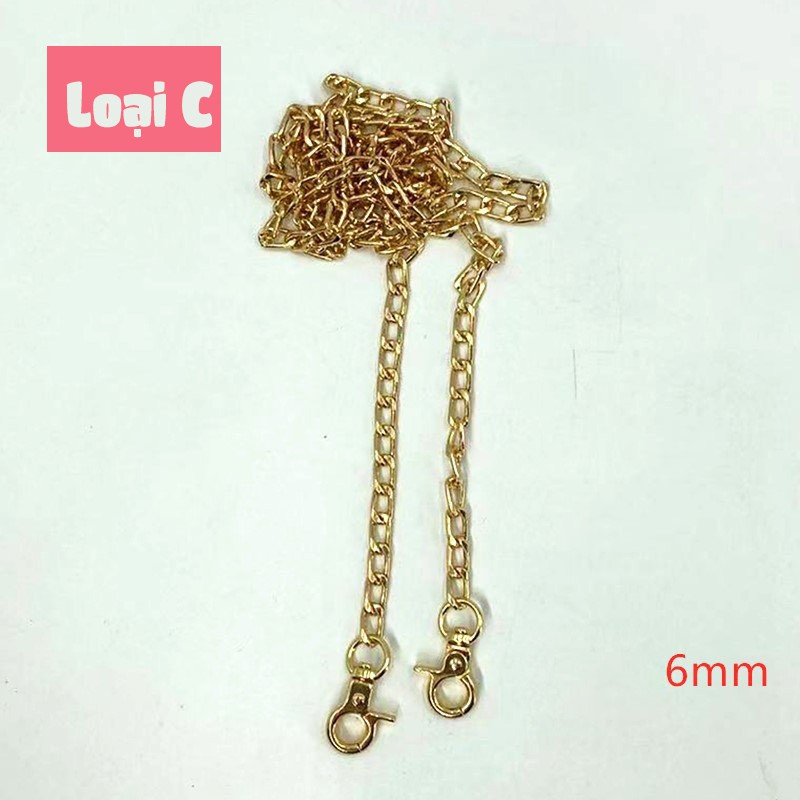 Dây Xích Kim Loại Đeo Vai, Quai Túi Xách, Túi Handmade Dây Túi Ngang 5mm Kim Loại Nhẹ